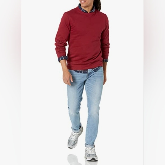 NWOT Mens Fleece Crewneck Sweatshirt - Picture 3 of 7